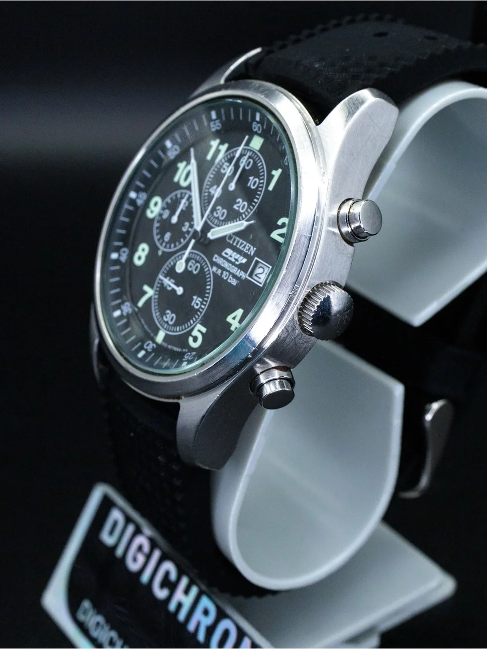 Citizen Oxy RARE 0510-S68211 Vintage 38mm JDM Import Chronograph